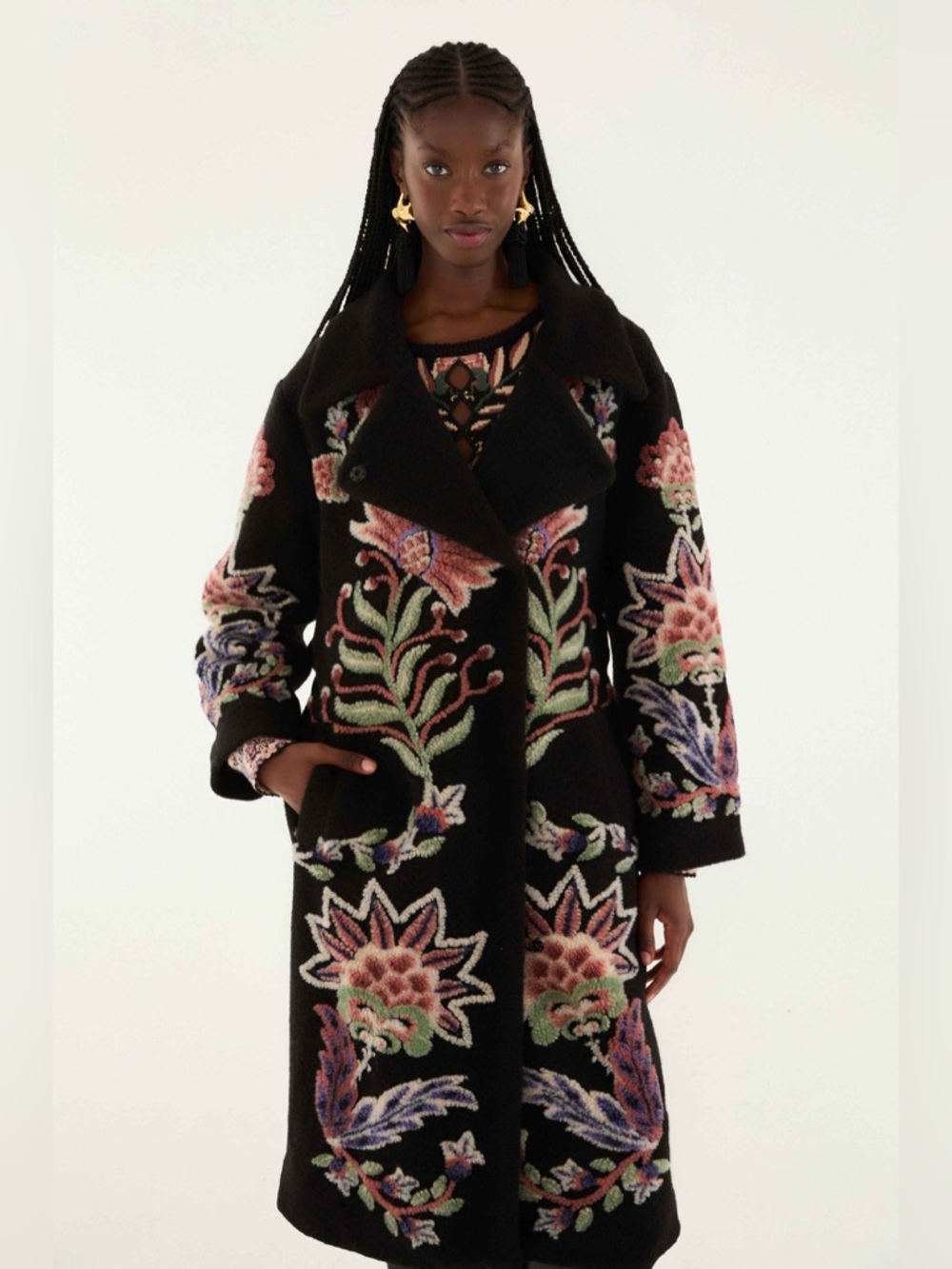 FARM RIO Marvelous Garden Fleece Coat - Picture 5 of 5